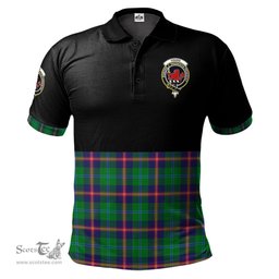 Scottish Young Modern Clan Half Of Tartan Crest Tartan Polo Shirt Scottish Plaid Tartan Plaid - ScotsTee - scotstee.com