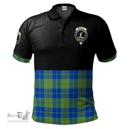 Scottish Barclay Hunting Ancient Clan Half Of Tartan Crest Tartan Polo Shirt Scottish Plaid Tartan Plaid - ScotsTee - scotstee.com