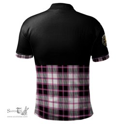 Scottish MacPherson Hunting Modern Clan Half Of Tartan Crest Tartan Polo Shirt Scottish Plaid Tartan Plaid - ScotsTee - scotstee.com