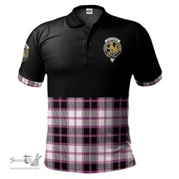Scottish MacPherson Hunting Modern Clan Half Of Tartan Crest Tartan Polo Shirt Scottish Plaid Tartan Plaid - ScotsTee - scotstee.com