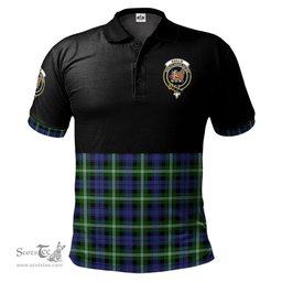 Scottish Baillie Modern Clan Half Of Tartan Crest Tartan Polo Shirt Scottish Plaid Tartan Plaid - ScotsTee - scotstee.com