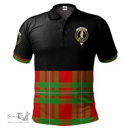 Scottish Callander Modern Clan Half Of Tartan Crest Tartan Polo Shirt Scottish Plaid Tartan Plaid - ScotsTee - scotstee.com