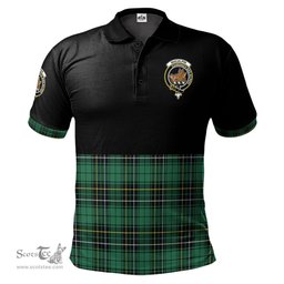 Scottish MacAlpin Ancient Clan Half Of Tartan Crest Tartan Polo Shirt Scottish Plaid Tartan Plaid - ScotsTee - scotstee.com