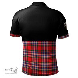 Scottish MacFarlane Modern Clan Half Of Tartan Crest Tartan Polo Shirt Scottish Plaid Tartan Plaid - ScotsTee - scotstee.com