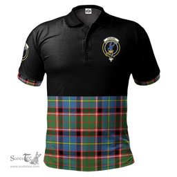 Scottish Stirling Bannockburn Clan Half Of Tartan Crest Tartan Polo Shirt Scottish Plaid Tartan Plaid - ScotsTee - scotstee.com