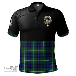 Scottish MacDonald of the Isles Hunting Modern Clan Half Of Tartan Crest Tartan Polo Shirt Scottish Plaid Tartan Plaid - ScotsTee - scotstee.com
