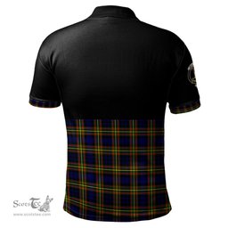 Scottish MacLellan Modern Clan Half Of Tartan Crest Tartan Polo Shirt Scottish Plaid Tartan Plaid - ScotsTee - scotstee.com