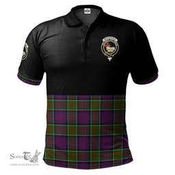 Scottish MacDonald of Clanranald Modern Clan Half Of Tartan Crest Tartan Polo Shirt Scottish Plaid Tartan Plaid - ScotsTee - scotstee.com
