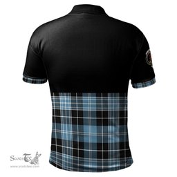 Scottish Clark Ancient Clan Half Of Tartan Crest Tartan Polo Shirt Scottish Plaid Tartan Plaid - ScotsTee - scotstee.com