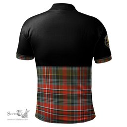 Scottish MacPherson Weathered Clan Half Of Tartan Crest Tartan Polo Shirt Scottish Plaid Tartan Plaid - ScotsTee - scotstee.com