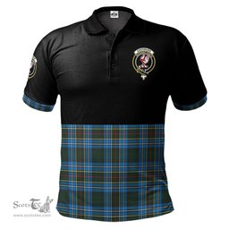 Scottish Cockburn Modern Clan Half Of Tartan Crest Tartan Polo Shirt Scottish Plaid Tartan Plaid - ScotsTee - scotstee.com