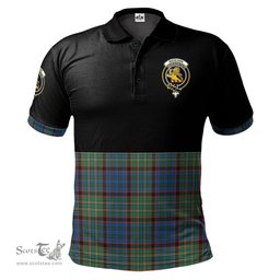 Scottish Nicolson Hunting Ancient Clan Half Of Tartan Crest Tartan Polo Shirt Scottish Plaid Tartan Plaid - ScotsTee - scotstee.com