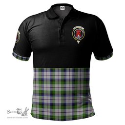 Scottish MacNaughton Dress Clan Half Of Tartan Crest Tartan Polo Shirt Scottish Plaid Tartan Plaid - ScotsTee - scotstee.com