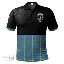 Scottish MacIntyre Hunting Ancient Clan Half Of Tartan Crest Tartan Polo Shirt Scottish Plaid Tartan Plaid - ScotsTee - scotstee.com