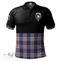 Scottish Stewart of Appin Hunting Dress Clan Half Of Tartan Crest Tartan Polo Shirt Scottish Plaid Tartan Plaid - ScotsTee - scotstee.com