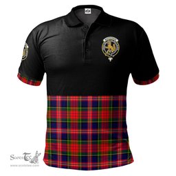 Scottish MacPherson Modern Clan Half Of Tartan Crest Tartan Polo Shirt Scottish Plaid Tartan Plaid - ScotsTee - scotstee.com