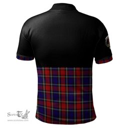 Scottish Clark Red Clan Half Of Tartan Crest Tartan Polo Shirt Scottish Plaid Tartan Plaid - ScotsTee - scotstee.com