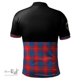 Scottish Galloway Red Clan Half Of Tartan Crest Tartan Polo Shirt Scottish Plaid Tartan Plaid - ScotsTee - scotstee.com