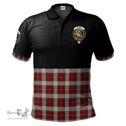 Scottish MacFie Dress Clan Half Of Tartan Crest Tartan Polo Shirt Scottish Plaid Tartan Plaid - ScotsTee - scotstee.com