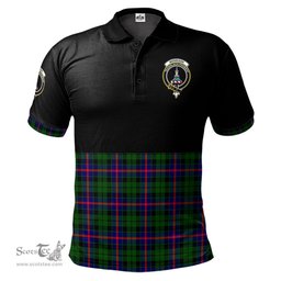 Scottish Morrison Modern Clan Half Of Tartan Crest Tartan Polo Shirt Scottish Plaid Tartan Plaid - ScotsTee - scotstee.com