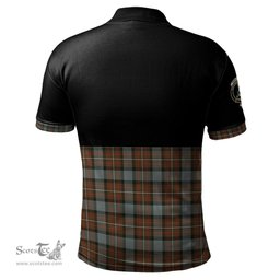 Scottish Ferguson Weathered Clan Half Of Tartan Crest Tartan Polo Shirt Scottish Plaid Tartan Plaid - ScotsTee - scotstee.com