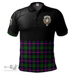 Scottish Urquhart Modern Clan Half Of Tartan Crest Tartan Polo Shirt Scottish Plaid Tartan Plaid - ScotsTee - scotstee.com