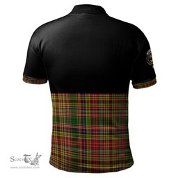 Scottish Drummond of Strathallan Clan Half Of Tartan Crest Tartan Polo Shirt Scottish Plaid Tartan Plaid - ScotsTee - scotstee.com