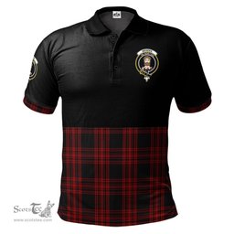 Scottish Menzies Hunting Clan Half Of Tartan Crest Tartan Polo Shirt Scottish Plaid Tartan Plaid - ScotsTee - scotstee.com
