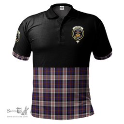 Scottish Cameron of Erracht Dress Clan Half Of Tartan Crest Tartan Polo Shirt Scottish Plaid Tartan Plaid - ScotsTee - scotstee.com