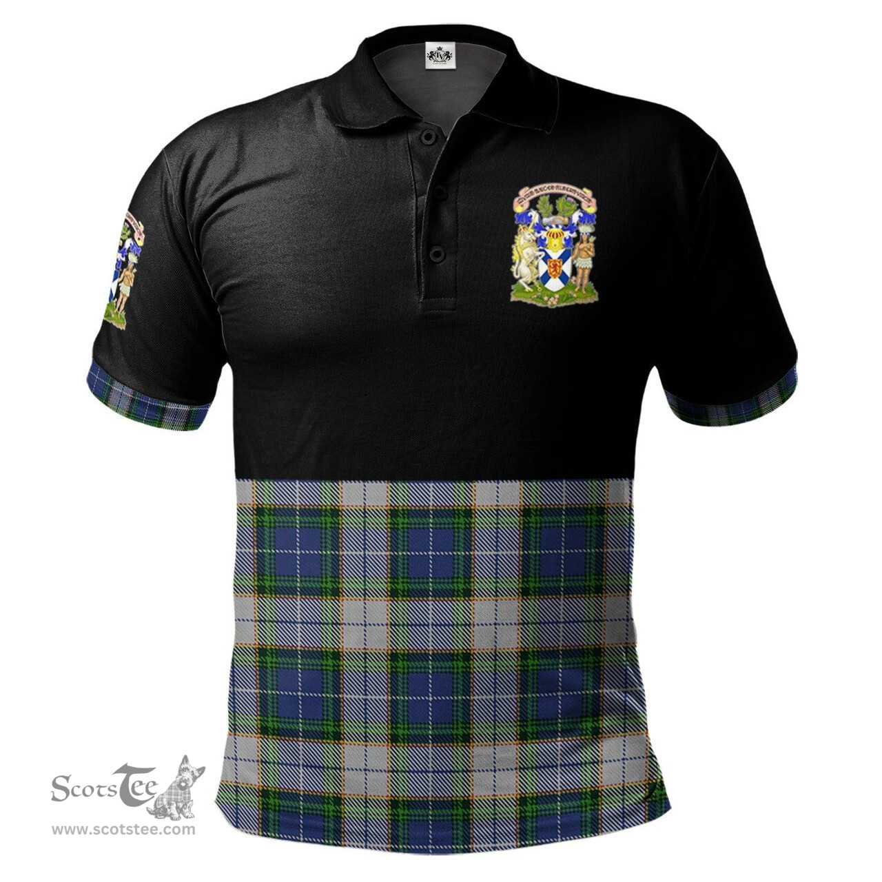 Scottish NovaScotia District Dress Clan Half Of Tartan Crest Tartan Polo Shirt Scottish Plaid Tartan Plaid - ScotsTee - scotstee.com