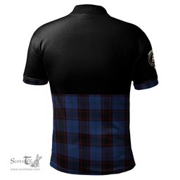 Scottish Home (Hume) Clan Half Of Tartan Crest Tartan Polo Shirt Scottish Plaid Tartan Plaid - ScotsTee - scotstee.com