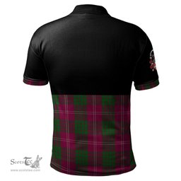 Scottish Crawford of NewZealand Clan Half Of Tartan Crest Tartan Polo Shirt Scottish Plaid Tartan Plaid - ScotsTee - scotstee.com