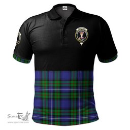 Scottish Robertson Hunting Modern Clan Half Of Tartan Crest Tartan Polo Shirt Scottish Plaid Tartan Plaid - ScotsTee - scotstee.com