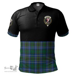 Scottish Cockburn Ancient Clan Half Of Tartan Crest Tartan Polo Shirt Scottish Plaid Tartan Plaid - ScotsTee - scotstee.com