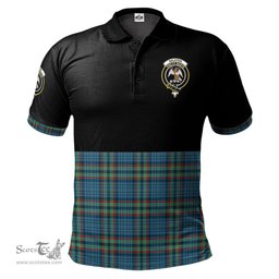 Scottish Ralston UK Clan Half Of Tartan Crest Tartan Polo Shirt Scottish Plaid Tartan Plaid - ScotsTee - scotstee.com