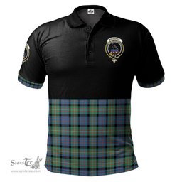 Scottish MacDonnell of Glengarry Ancient Clan Half Of Tartan Crest Tartan Polo Shirt Scottish Plaid Tartan Plaid - ScotsTee - scotstee.com
