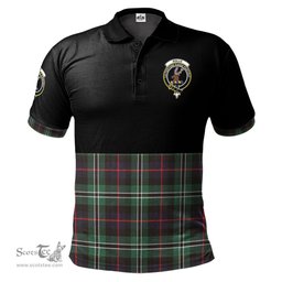 Scottish Rollo Hunting Clan Half Of Tartan Crest Tartan Polo Shirt Scottish Plaid Tartan Plaid - ScotsTee - scotstee.com
