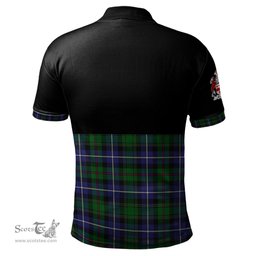 Scottish MacRow Hunting Clan Half Of Tartan Crest Tartan Polo Shirt Scottish Plaid Tartan Plaid - ScotsTee - scotstee.com