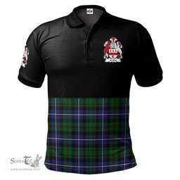 Scottish MacRow Hunting Clan Half Of Tartan Crest Tartan Polo Shirt Scottish Plaid Tartan Plaid - ScotsTee - scotstee.com