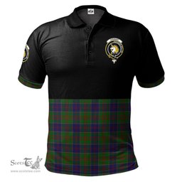 Scottish Stewart of Appin Hunting Clan Half Of Tartan Crest Tartan Polo Shirt Scottish Plaid Tartan Plaid - ScotsTee - scotstee.com
