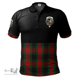 Scottish Skene of Cromar Black Clan Half Of Tartan Crest Tartan Polo Shirt Scottish Plaid Tartan Plaid - ScotsTee - scotstee.com