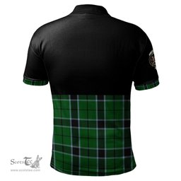 Scottish Innes Hunting Clan Half Of Tartan Crest Tartan Polo Shirt Scottish Plaid Tartan Plaid - ScotsTee - scotstee.com