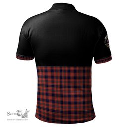 Scottish Ogilvie (Ogilvy) Clan Half Of Tartan Crest Tartan Polo Shirt Scottish Plaid Tartan Plaid - ScotsTee - scotstee.com