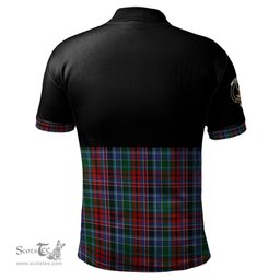 Scottish Gordon Red Clan Half Of Tartan Crest Tartan Polo Shirt Scottish Plaid Tartan Plaid - ScotsTee - scotstee.com