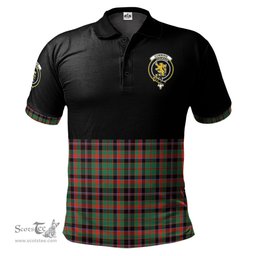 Scottish Cumming Hunting Ancient Clan Half Of Tartan Crest Tartan Polo Shirt Scottish Plaid Tartan Plaid - ScotsTee - scotstee.com