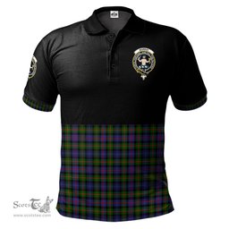 Scottish Murray of Atholl Modern Clan Half Of Tartan Crest Tartan Polo Shirt Scottish Plaid Tartan Plaid - ScotsTee - scotstee.com
