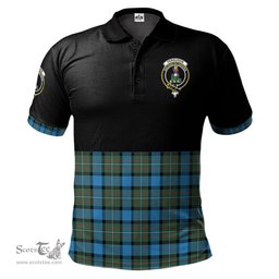 Scottish Fergusson Ancient Clan Half Of Tartan Crest Tartan Polo Shirt Scottish Plaid Tartan Plaid - ScotsTee - scotstee.com