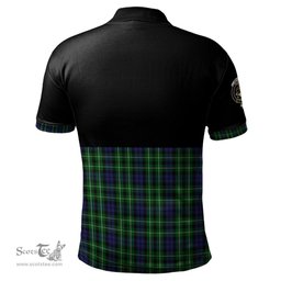 Scottish Graham of Montrose Clan Half Of Tartan Crest Tartan Polo Shirt Scottish Plaid Tartan Plaid - ScotsTee - scotstee.com