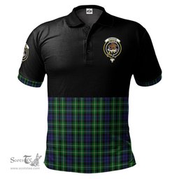Scottish Graham of Montrose Clan Half Of Tartan Crest Tartan Polo Shirt Scottish Plaid Tartan Plaid - ScotsTee - scotstee.com