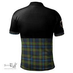 Scottish MacLellan Ancient Clan Half Of Tartan Crest Tartan Polo Shirt Scottish Plaid Tartan Plaid - ScotsTee - scotstee.com